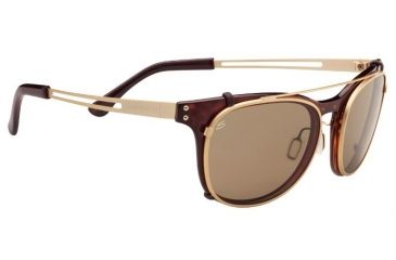 Image of Serengeti Enzo Single Vision Prescription Sunglasses, Shiny Dark Tortoise Frame, Polarized, Photochromic, 8082SV