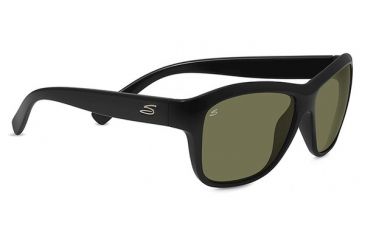 Image of Serengeti Gabriella Single Vision Prescription Sunglasses, Shiny Black Frame-7944SV