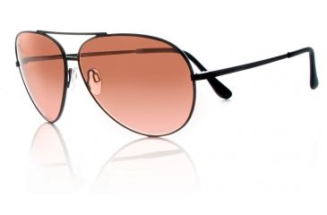Image of Serengeti Large Aviator Sunglasses, Matte Black 5222PR