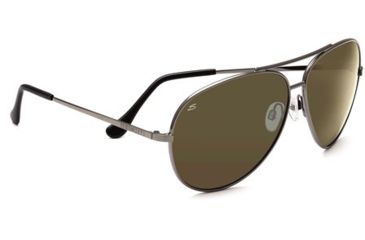 Image of Serengeti Large Aviators w/ Shiny Gunmetal frame - Progressive Rx Lenses 7509