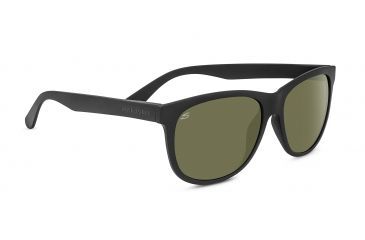 Image of Serengeti Ostuni Sunglasses,Satin Black Frame,Polarized 555nm Round Lens 8360