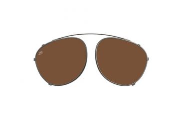 Image of Serengeti Palmiro Clip Sunglasses, Shiny Dark Gunmetal Frame, Polar PhD Drivers Lens, 8057