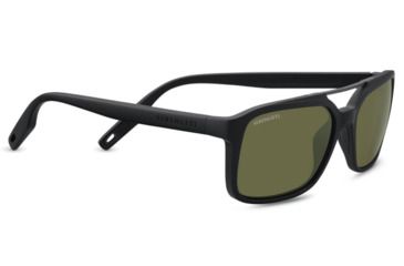 Image of Serengeti Renzo Single Vision Prescription Sunglasses, Satin Black / Satin Dark Gunmetal Frame, Polarized, Photochromic, 8621SV