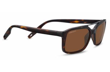 Image of Serengeti Renzo Single Vision Prescription Sunglasses, Satin Tortoise/Satin Dark Gunmetal Frame, 8627SV