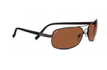 Image of Serengeti Corrente Sunglasses - Shiny Crystal Cognac/Satin Dark Brown Frame, Polar PhD Drivers Gold Lenses 7698