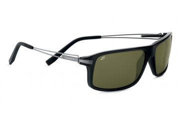 Image of Serengeti Rivoli Sunglasses - Shiny Black Frame and Polarized 555nm Lens 7767