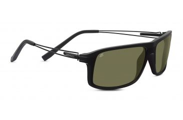 Image of Serengeti Rivoli Sunglasses, Touring Shiny/Matte Black Frame, Polarized 555nm 7916