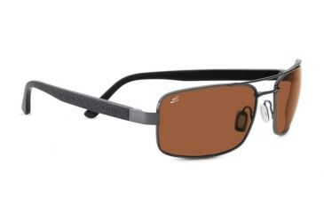 Image of Serengeti Tosca Single Vision Prescription Sunglasses, Satin Gunmetal/Shiny Black Frame-7796SV