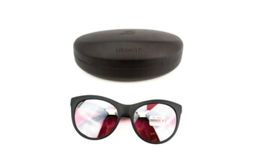 Image of Serengeti Valentina, Polarized Sedona Bi mirror, Round/Cat-Eye, Female, Satin Black/Satin Silver, Medium, 8570