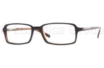 Image of Sferoflex Eyeglasses SF1117 with Lined Bifocal Rx Prescription Lenses C253-5317 - Blue On Orange 
