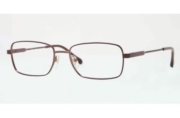 Image of Sferoflex SF2258 Progressive Prescription Eyeglasses 355-54 - Matte - Dark Brown Frame, Demo Lens Lenses
