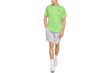 Image of SHED, Under Armour Tech 2.0 Short Sleeve V-Neck Shirt - Mens, Zap Green, Large, 1328190-722-L