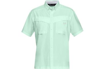 Image of SHED, Under Armour Ua Tide Chaser Short Sleeve Shirt - Mens, Aqua Foam, Large, 1290743-335-L