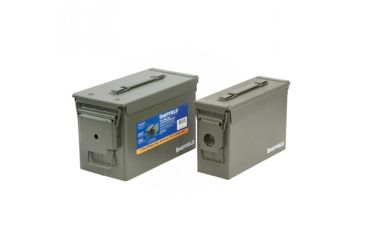 Image of Sheffield 2-Piece Military Style .30 Cal And .50 Cal Ammo Can Set, Matte Green 12624S