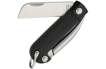 Image of Sheffield Navy/Jacks Knife Black Folding Knife,Stainless Steel,Standard Edge,Sheepsfoot,Black,Composition Handle SHE024