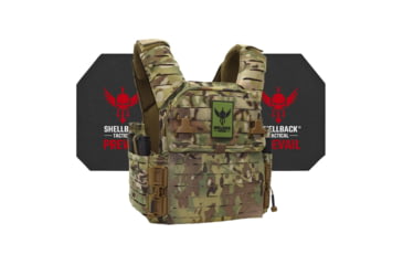 Image of Shellback Tactical Banshee Elite 3.0 Active Shooter Kit with Level IV Model 4S17 Armor Plates, Multicam, S/M, SBT-BANELT3-4S17-MC-SM
