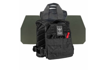 Image of Shellback Tactical Defender 2.0 Level IV Active Shooter Armor Kit with Model L410 Plates, Black, One Size, SBT-9040-L410-BK