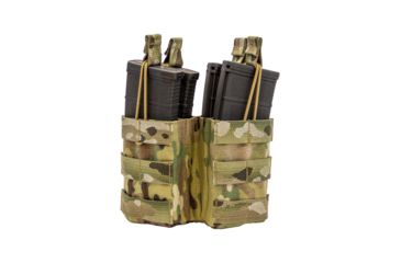 Image of Shellback Tactical Double Stacker M4 Open Top Rifle Mag Pouch, Multicam, One Size Fits Most GSA-M4DSOMP-MC