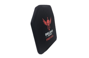 Image of Shellback Tactical Prevail Series 1155 Level IV Single Curve 10 x 12 Hard Armor Plate, Black, 10 x 12, SBT-1155-BK