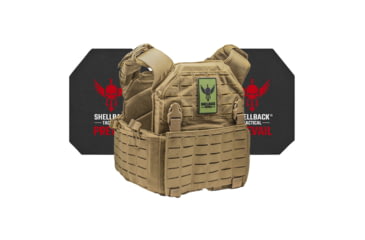 Image of Shellback Tactical Rampage 2.0 Active Shooter Kit with Level IV Model 4S17 Armor Plates, Coyote, One Size, SBT-9031-4S17-CT