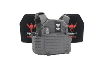 Image of Shellback Tactical Rampage 2.0 Active Shooter Kit with Two Level IV 1155 Plates, Wolf Grey, One Size, SBT-9031-1155-WG
