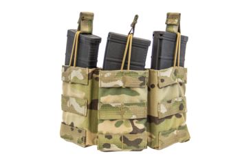 Image of Shellback Tactical Triple M4 Open Top Rifle Mag Pouch, Multicam, One Size Fits Most GSA-M4TOMP-MC, EDEMO1