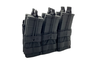 Image of Shellback Tactical Triple Stacker Open Top Pouch for Six M4 Mag, Black, One Size, SBT-3300-BK
