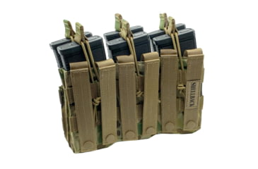 Image of Shellback Tactical Triple Stacker Open Top Pouch for Six M4 Mag, Multicam, One Size, SBT-3300-MC
