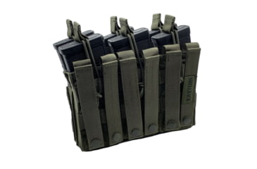 Image of Shellback Tactical Triple Stacker Open Top Pouch for Six M4 Mag, Ranger Green, One Size, SBT-3300-RG