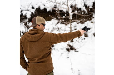 Image of Shield Arms Revolver Optic Conversion R.O.C., Fits S&amp;W 442/642/432/43C/351C, RMSc Footprint, Aluminum Construction, Anodized Finish, Black, Includes Mounting Hardware, SA-ROC-442-RMSC,