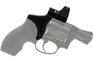 Image of Shield Arms Revolver Optic Conversion R.O.C., Fits S&amp;W 442/642/432/43C/351C, RMSc Footprint, Aluminum Construction, Anodized Finish, Black, Includes Mounting Hardware, SA-ROC-442-RMSC,