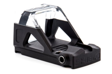Image of Shield Sights OMSsc Open Mini Sight Sub Compact 1x 17.35x14.35mm Reflex Red Dot Sight, 4 MOA Dot Reticle, Black, OMSsc-4 MOA-Glass