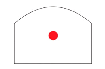 Image of Shield Sights Mini Reflex Red Dot Sight, 1x 21.85 mm, Black, 8 MOA Dot Reticle, NSN 1240-99-870-4471, SMS-8MOA-POLY