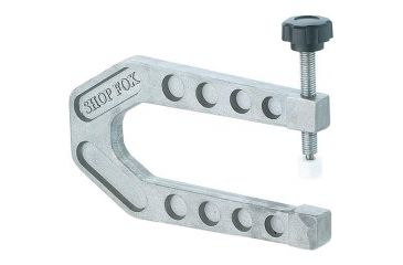 Image of Shop Fox 6 in. Aluminum Deep Reach C-Clamp, 1.5 in. Capacity D2804