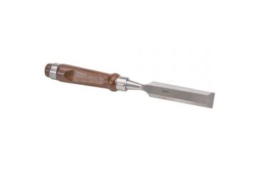 Image of Shop Fox German Type Chrome Vanadium Steel Chisel, Walnut Handle, 7/8in. Wide File, 10 in. Overall D3797