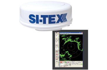 Image of Si-Tex Radar Sensor Package Includes 2kW/24nm Radome Antenna, 33' Cable &amp; P-Sea Software MDS-8R 52860