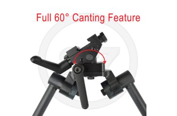 Image of Sierra 7 Extended Length Bipod with Extended Rubber Feet, Matte Black, 380978