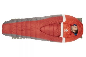 Image of Sierra Designs Backcountry Bed 20 Sleeping Bag 700 Dridown-Red/Grey-Regular