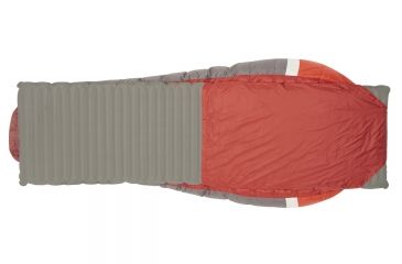 Image of Sierra Designs Backcountry Bed 20 Sleeping Bag 700 Dridown-Red/Grey-Regular