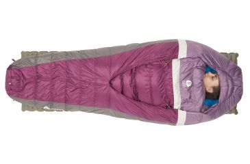 Image of Sierra Designs Backcountry Bed 20 Sleeping Bag 700 DriDown - Women's-Purple/Gray-Regular