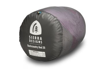 Image of Sierra Designs Backcountry Bed 20 Sleeping Bag 700 DriDown - Women's-Purple/Gray-Regular