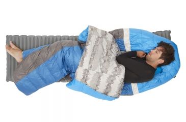 Image of Sierra Designs Backcountry Bed 35 Sleeping Bag 700 DriDown-Blue/Grey-Regular