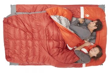 Image of Sierra Designs Backcountry Bed Duo 700 Dridown 20 Deg Reg, Red, 70606318R