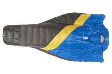 Image of Sierra Designs Nitro Quilt 800F 35 Deg, Blue, Yellow, Peat, REG, 80710419R