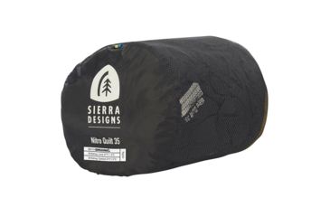 Image of Sierra Designs Nitro Quilt 800F 35 Deg, Blue, Yellow, Peat, REG, 80710419R