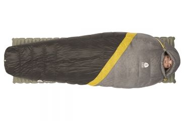 Image of Sierra Designs Nitro UL 0 Sleeping Bag 800 DriDown - Women's-Light Grey/Light Blue-Regular