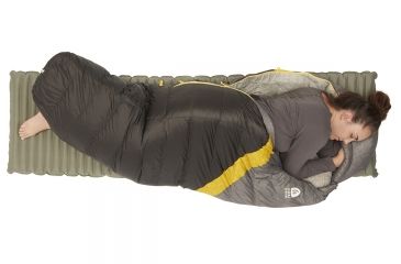 Image of Sierra Designs Nitro UL 0 Sleeping Bag 800 DriDown - Women's-Light Grey/Light Blue-Regular