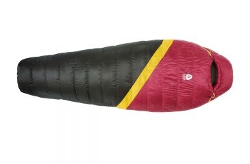 Image of Sierra Designs Nitro UL 20 Sleeping Bag 800 DriDown - Women's-Sangria/Yellow/Peat-Regular