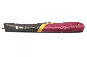 Image of Sierra Designs Nitro UL 20 Sleeping Bag 800 DriDown - Women's-Sangria/Yellow/Peat-Regular
