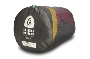 Image of Sierra Designs Nitro UL 20 Sleeping Bag 800 DriDown - Women's-Sangria/Yellow/Peat-Regular